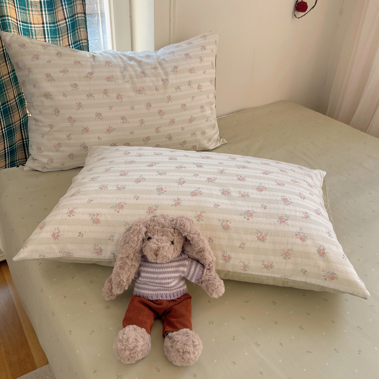 91家纺网 家纺一手货源 找家纺 XIWEN-希文家纺 2026春夏新款40支全棉纯棉13372小清新印花四件套 幸卉