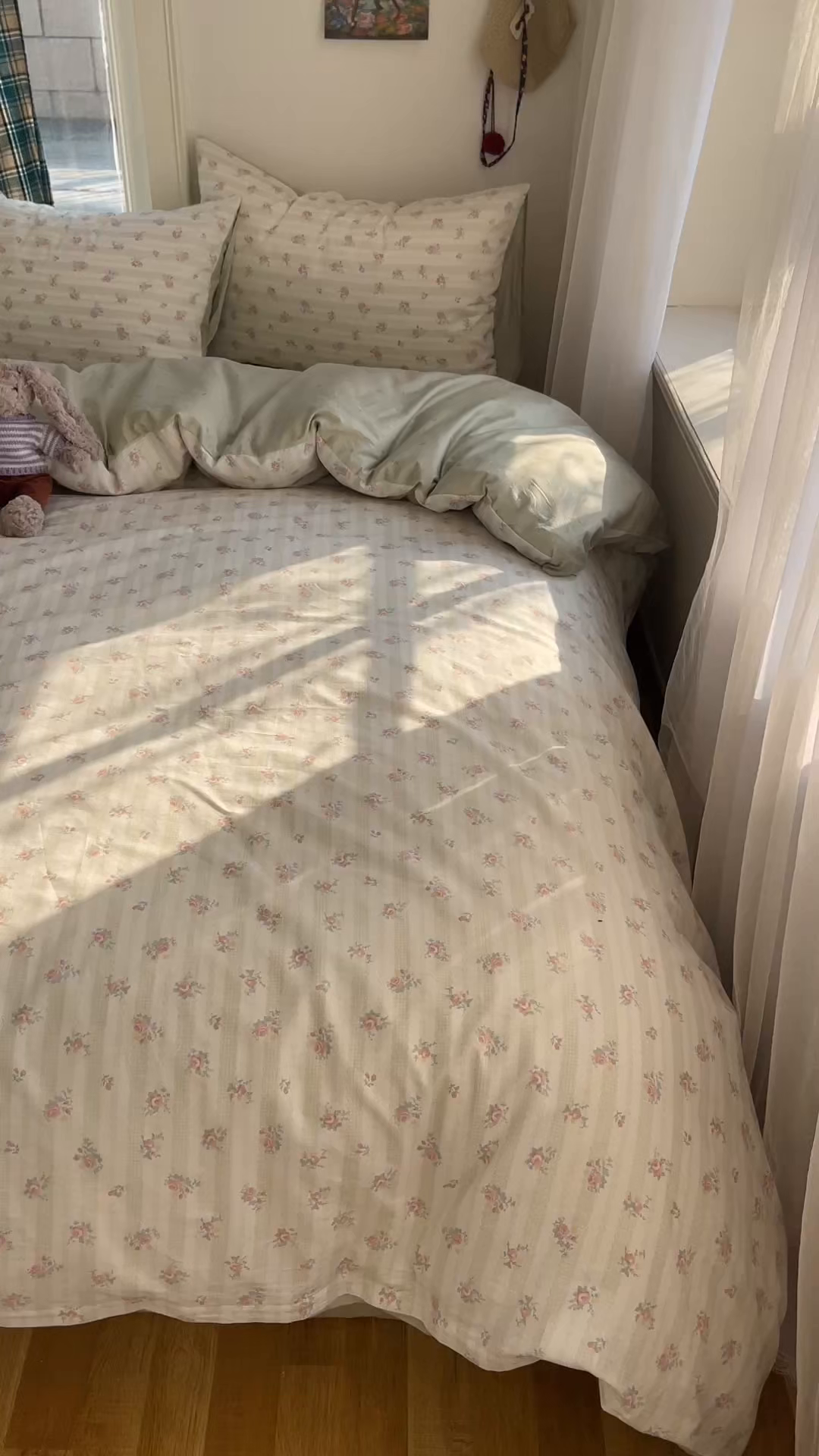 91家纺网 家纺一手货源 找家纺 XIWEN-希文家纺 2026春夏新款40支全棉纯棉13372小清新印花四件套 幸卉