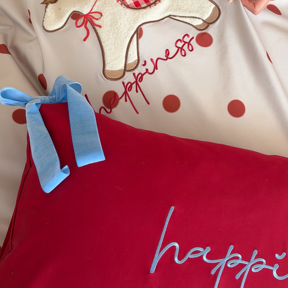 91家纺网 家纺一手货源 找家纺 桔子家纺 2026春夏新款100s全棉纯棉幸运系列四件套-场景二 幸运小马