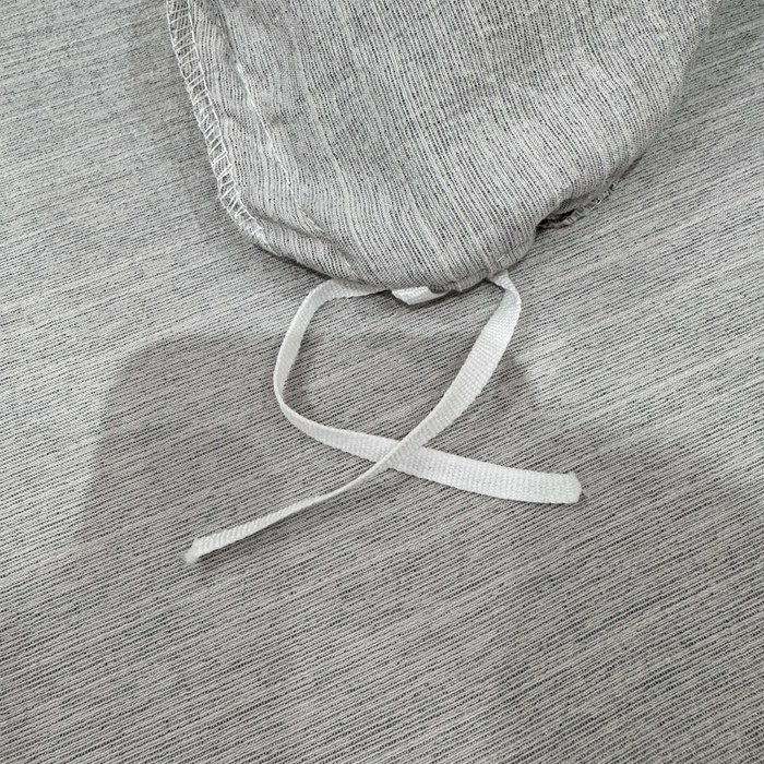 91家纺网 家纺一手货源 找家纺 艺玲家纺 2026新款提花色织麻刺绣花边四件套 马到成功-浅灰