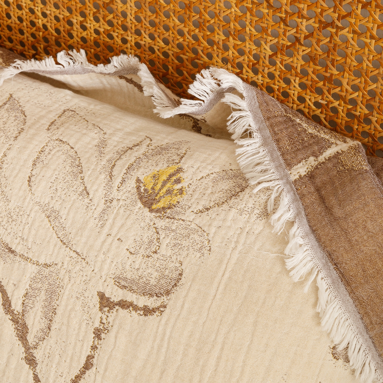 91家纺网 家纺一手货源 找家纺 朴尔家纺-毛巾被 2026新款全棉流苏巨大尺寸60S纱布枕巾 春木兰