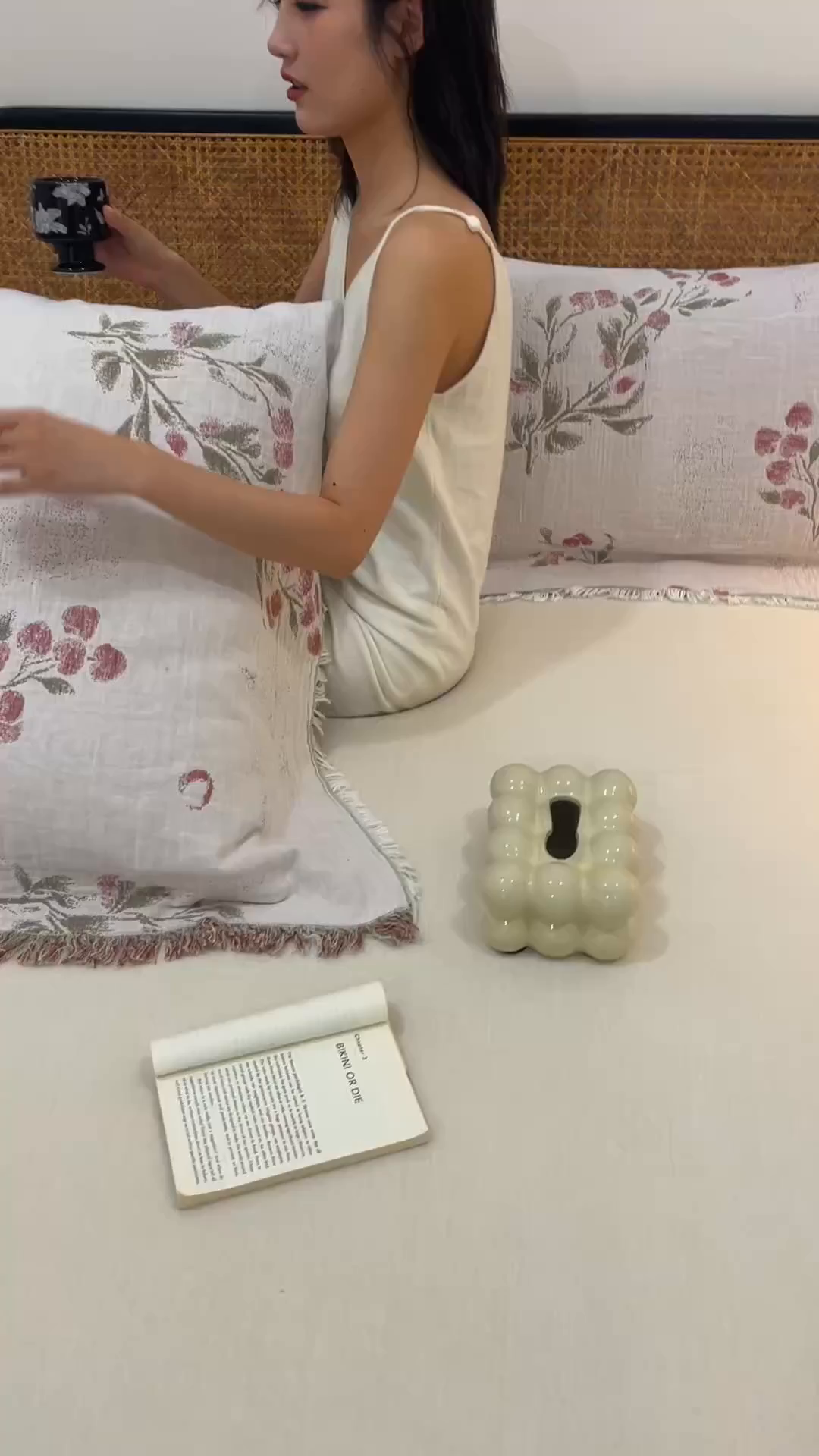 91家纺网 家纺一手货源 找家纺 朴尔家纺-毛巾被 2026新款全棉流苏巨大尺寸60S纱布枕巾 芝芝莓