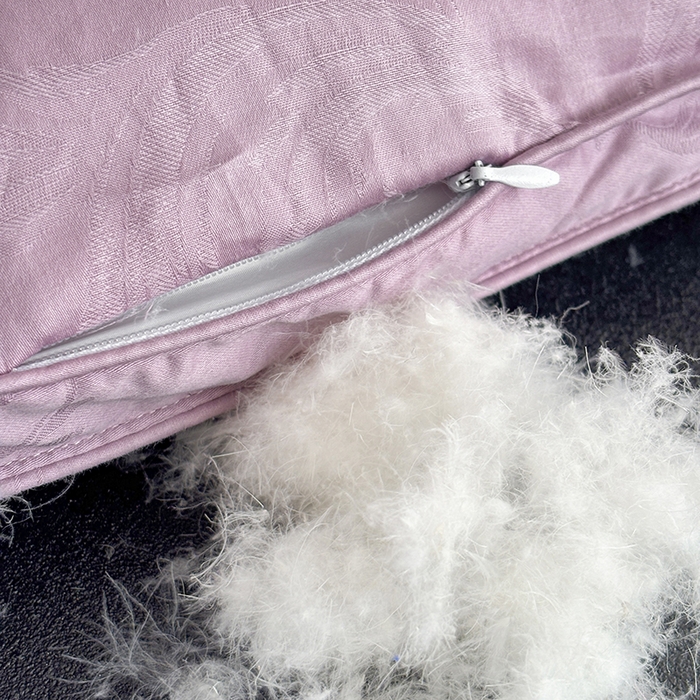 91家纺网 家纺一手货源 找家纺 全棉双层大提花羽绒被壳自充绒内胆套半成品提花被套专用被罩自制紫色