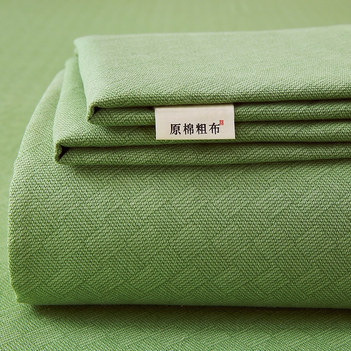 爱彼家纺 2026新款升级细沙亲肤舒适原棉老粗布床单席子凉席 橄榄绿