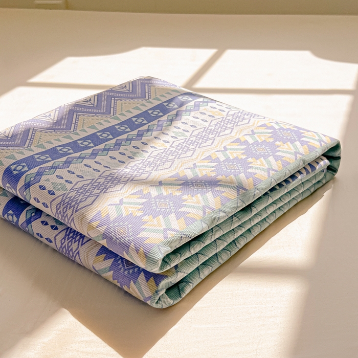 91家纺网 家纺一手货源 找家纺 爱彼家纺 2026新款升级细沙亲肤舒适原棉老粗布床单席子凉席 向往米兰条