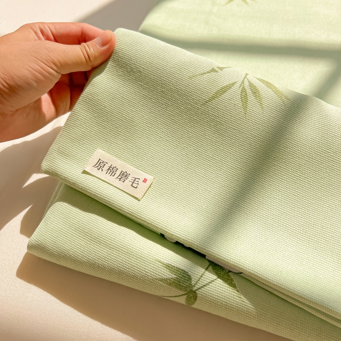 91家纺网 家纺一手货源 找家纺 爱彼家纺 2026新款升级细沙亲肤舒适原棉老粗布床单席子凉席 竹小熊
