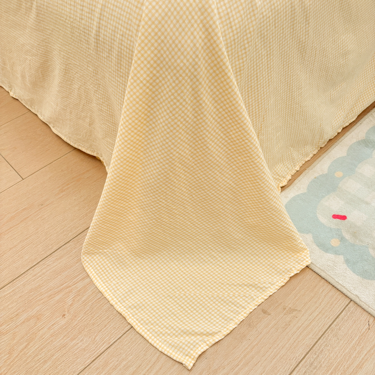 91家纺网 家纺一手货源 找家纺 色鬼布艺高端家居主号 2026新款古法毛巾绣四件套 爱心猪猪-黄