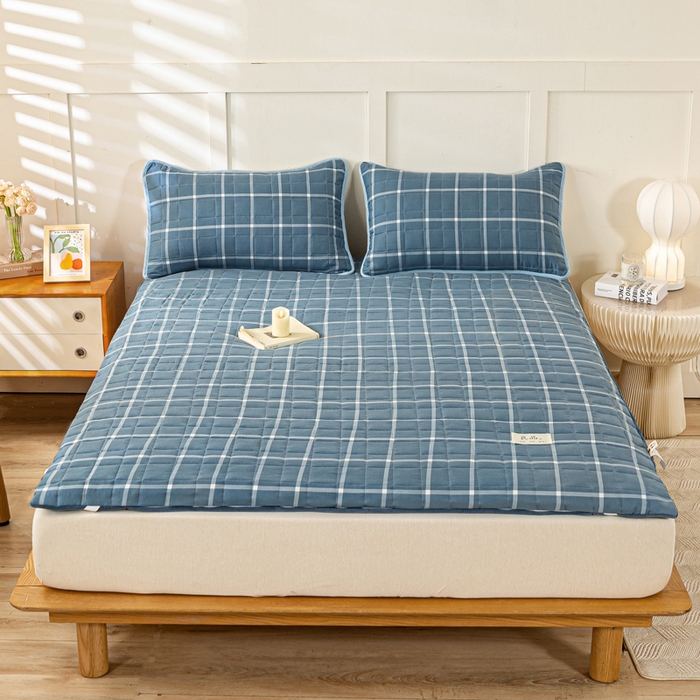 91家纺网 家纺一手货源 找家纺 （总）萌飞 2024新款四季款秋冬两用可拆洗棉花学生床垫子牛奶绒褥子