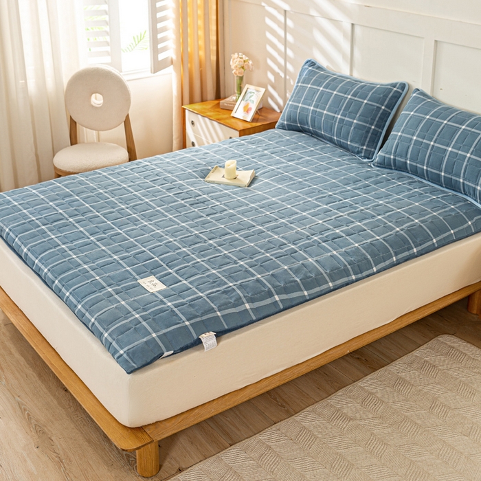 91家纺网 家纺一手货源 找家纺 （总）萌飞 2024新款四季款秋冬两用可拆洗棉花学生床垫子牛奶绒褥子