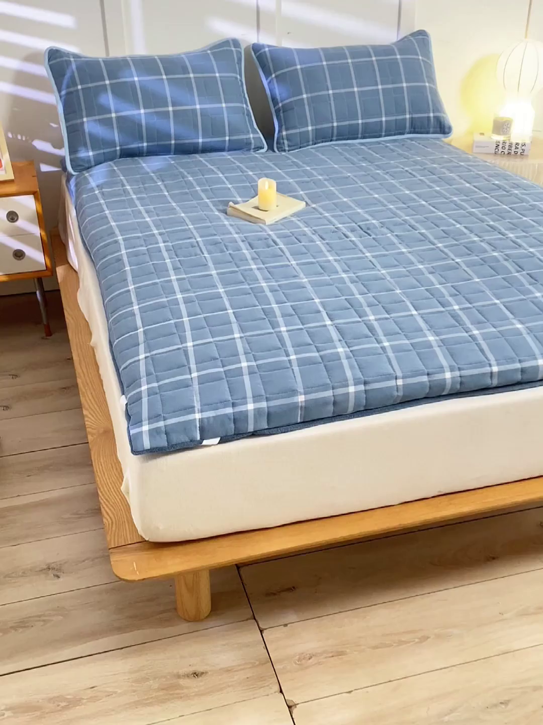 91家纺网 家纺一手货源 找家纺 （总）萌飞 2024新款四季款秋冬两用可拆洗棉花学生床垫子牛奶绒褥子