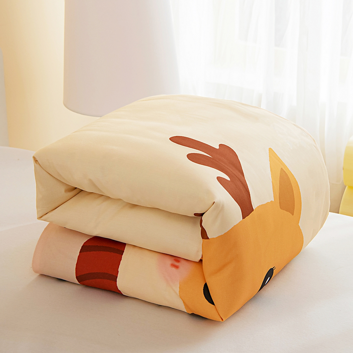 91家纺网 家纺一手货源 找家纺 （总）御棉坊 2026新款A类40S全棉数码印花-萌萌季系列幼儿园儿童套件