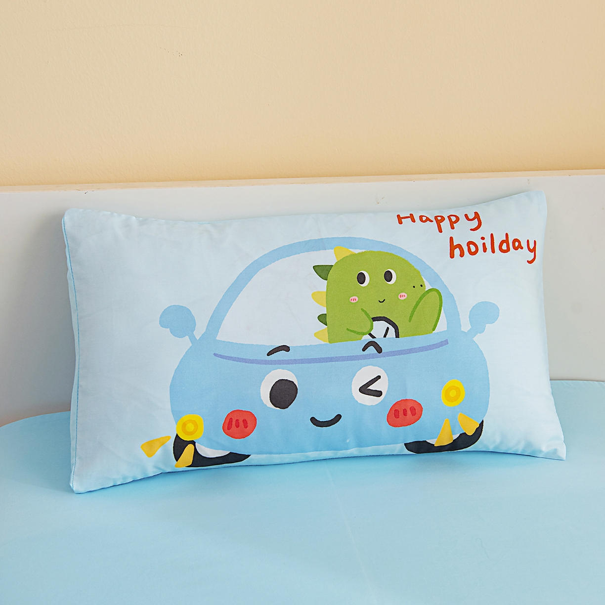 91家纺网 家纺一手货源 找家纺 御棉坊 2026新款A类40S全棉数码印花-萌萌季系列幼儿园儿童套件 萌萌小汽车