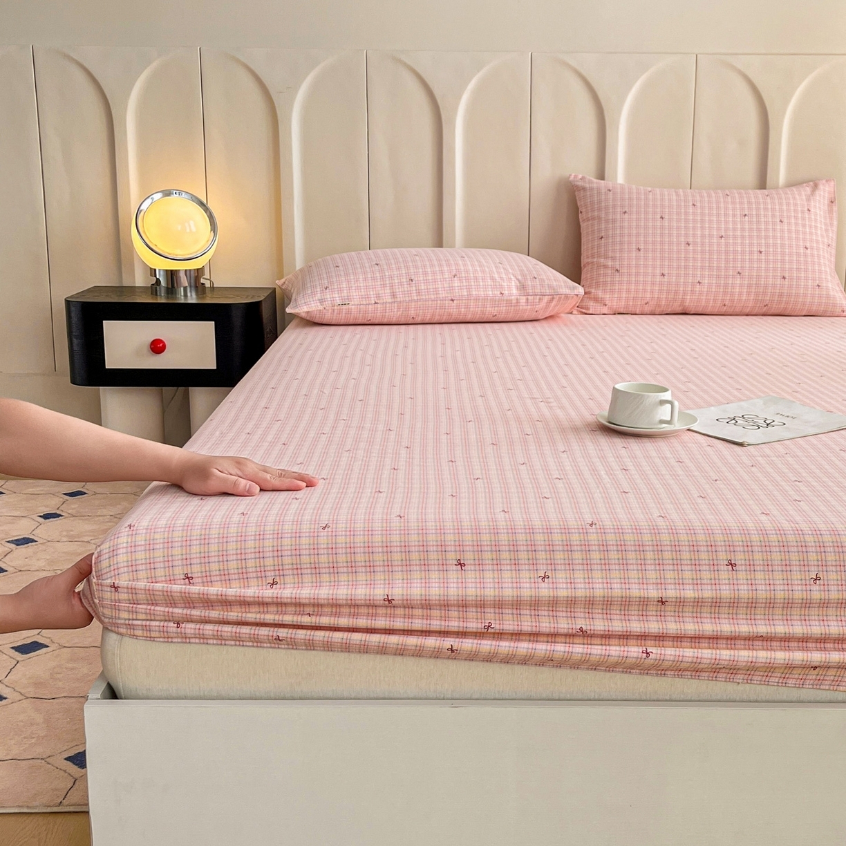 91家纺网 家纺一手货源 找家纺 （总）棉乐町家居  2025新款原棉粗布床笠