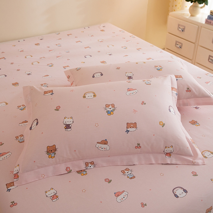 91家纺网 家纺一手货源 找家纺 八十八家纺2025新款全棉12868单品枕套 趣猫