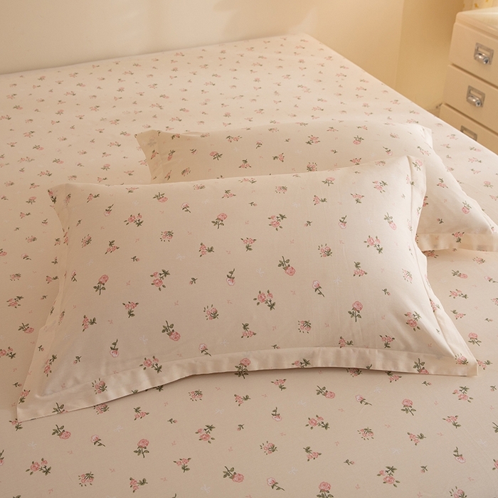 八十八家纺2025新款全棉12868单品枕套 语末花开