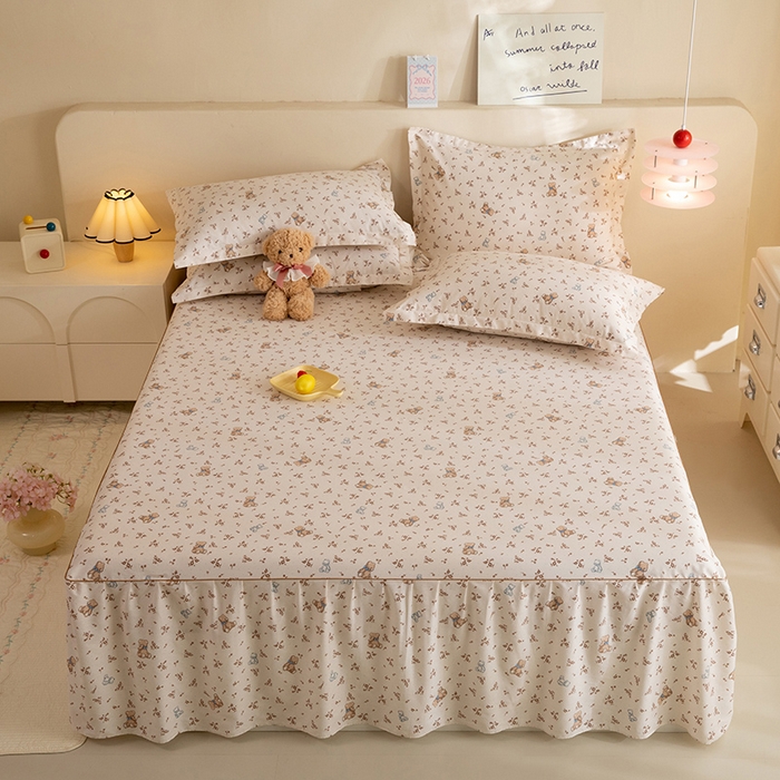 91家纺网 家纺一手货源 找家纺 （总）八十八家纺 2025新款全棉12868系列四件套单品床裙