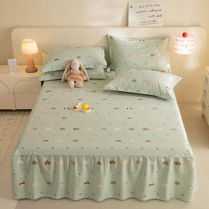 91家纺网 家纺一手货源 找家纺 （总）八十八家纺 2025新款全棉12868系列四件套单品床裙