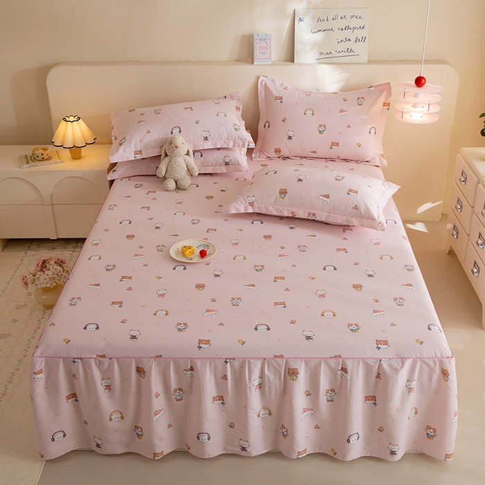 91家纺网 家纺一手货源 找家纺 （总）八十八家纺 2025新款全棉12868系列四件套单品床裙