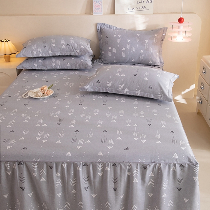 91家纺网 家纺一手货源 找家纺 八十八家纺 2025新款全棉12868系列四件套单品床裙 繁星