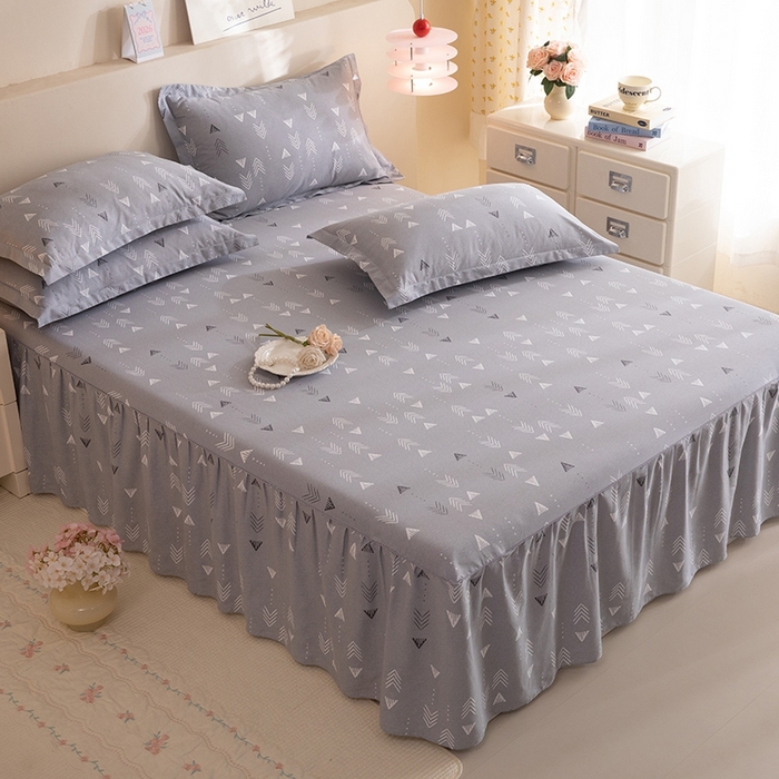 91家纺网 家纺一手货源 找家纺 八十八家纺 2025新款全棉12868系列四件套单品床裙 繁星