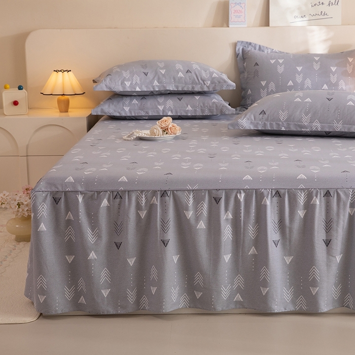 91家纺网 家纺一手货源 找家纺 八十八家纺 2025新款全棉12868系列四件套单品床裙 繁星