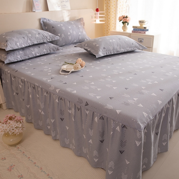 91家纺网 家纺一手货源 找家纺 八十八家纺 2025新款全棉12868系列四件套单品床裙 繁星