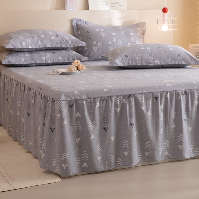 91家纺网 家纺一手货源 找家纺 八十八家纺 2025新款全棉12868系列四件套单品床裙 繁星