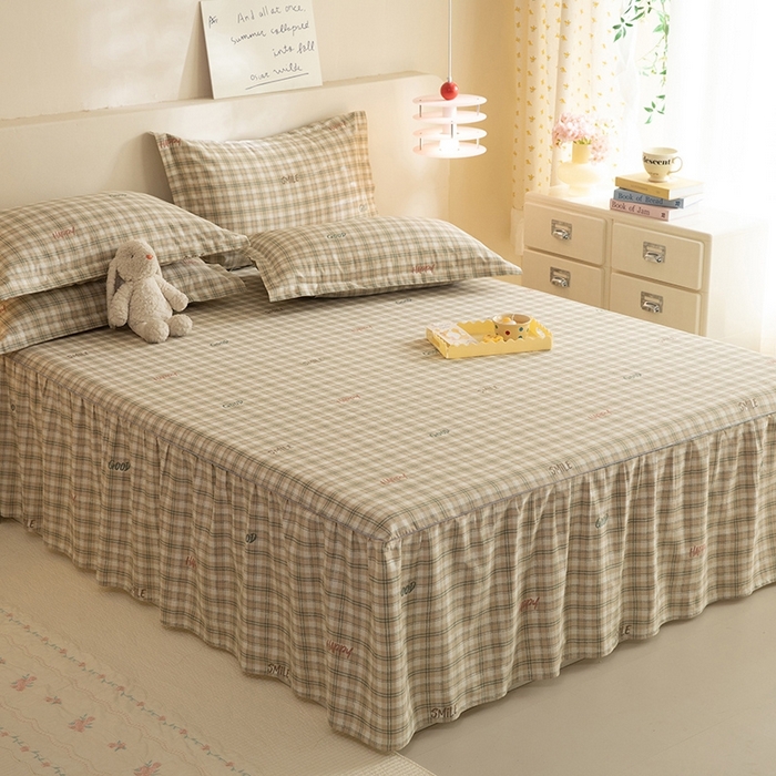 91家纺网 家纺一手货源 找家纺 八十八家纺 2025新款全棉12868系列四件套单品床裙 海风苏打