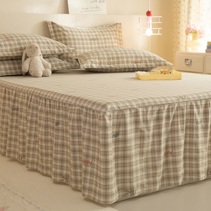 91家纺网 家纺一手货源 找家纺 八十八家纺 2025新款全棉12868系列四件套单品床裙 海风苏打