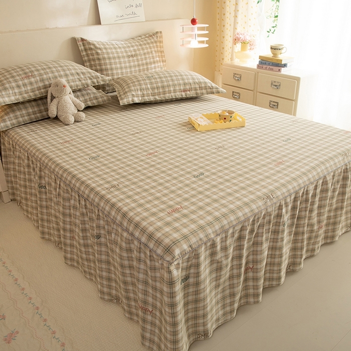 91家纺网 家纺一手货源 找家纺 八十八家纺 2025新款全棉12868系列四件套单品床裙 海风苏打