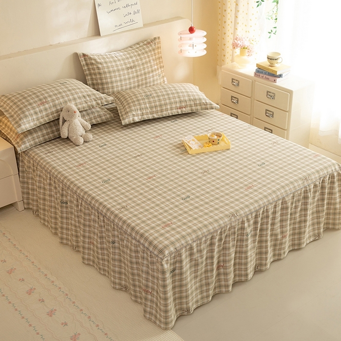 91家纺网 家纺一手货源 找家纺 八十八家纺 2025新款全棉12868系列四件套单品床裙 海风苏打