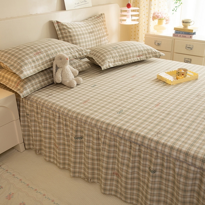 91家纺网 家纺一手货源 找家纺 八十八家纺 2025新款全棉12868系列四件套单品床裙 海风苏打