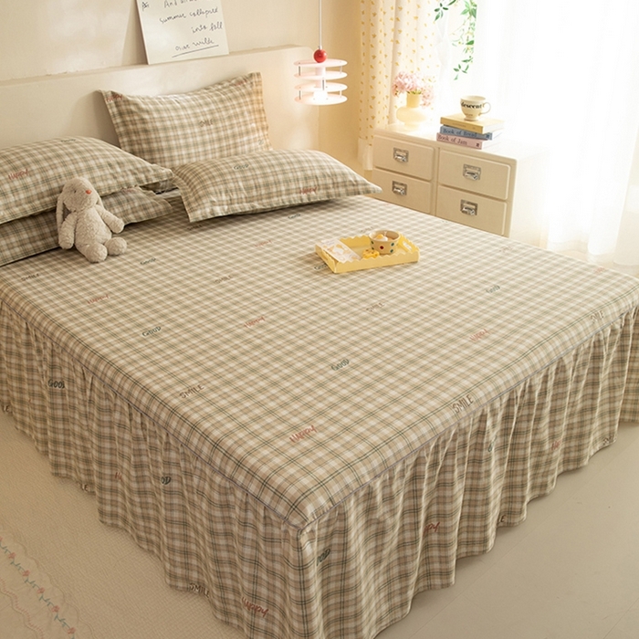 91家纺网 家纺一手货源 找家纺 八十八家纺 2025新款全棉12868系列四件套单品床裙 海风苏打