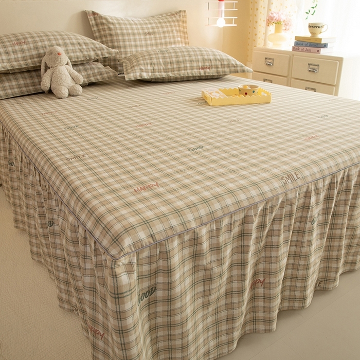 91家纺网 家纺一手货源 找家纺 八十八家纺 2025新款全棉12868系列四件套单品床裙 海风苏打