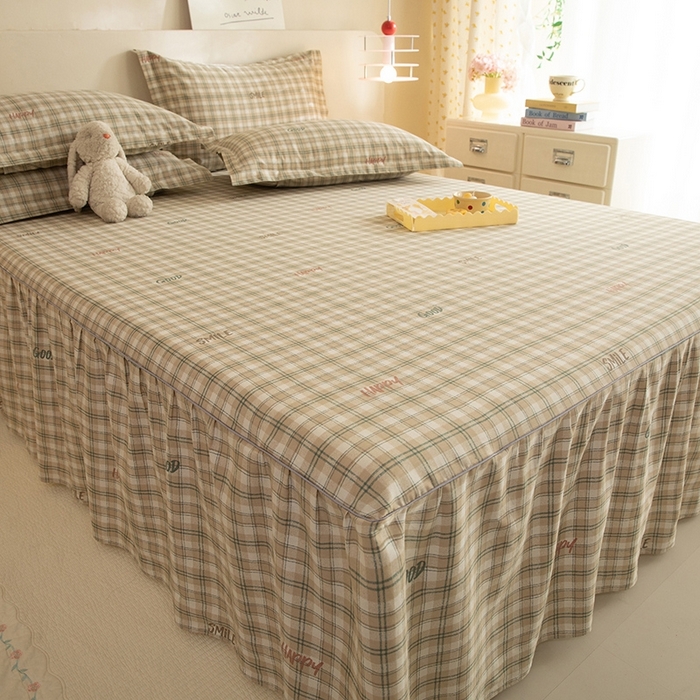 91家纺网 家纺一手货源 找家纺 八十八家纺 2025新款全棉12868系列四件套单品床裙 海风苏打