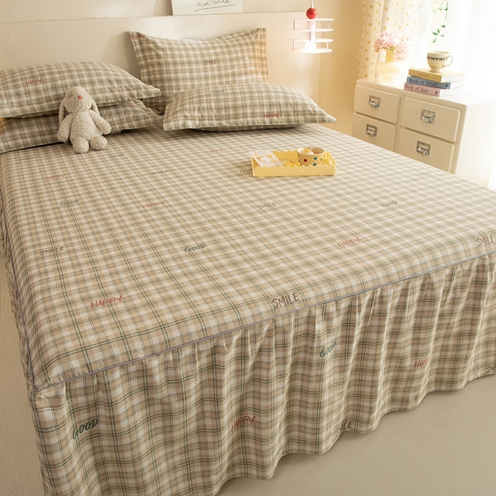 91家纺网 家纺一手货源 找家纺 八十八家纺 2025新款全棉12868系列四件套单品床裙 海风苏打