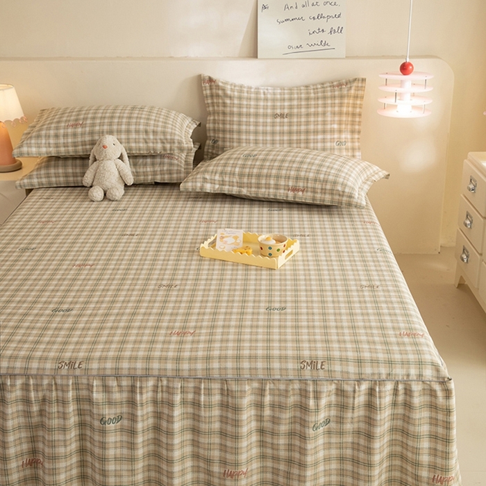 91家纺网 家纺一手货源 找家纺 八十八家纺 2025新款全棉12868系列四件套单品床裙 海风苏打