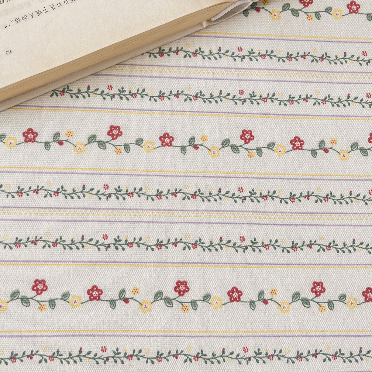 91家纺网 家纺一手货源 找家纺 首爱家纺 2026新款工艺款原棉印花老粗布床单系列风雅