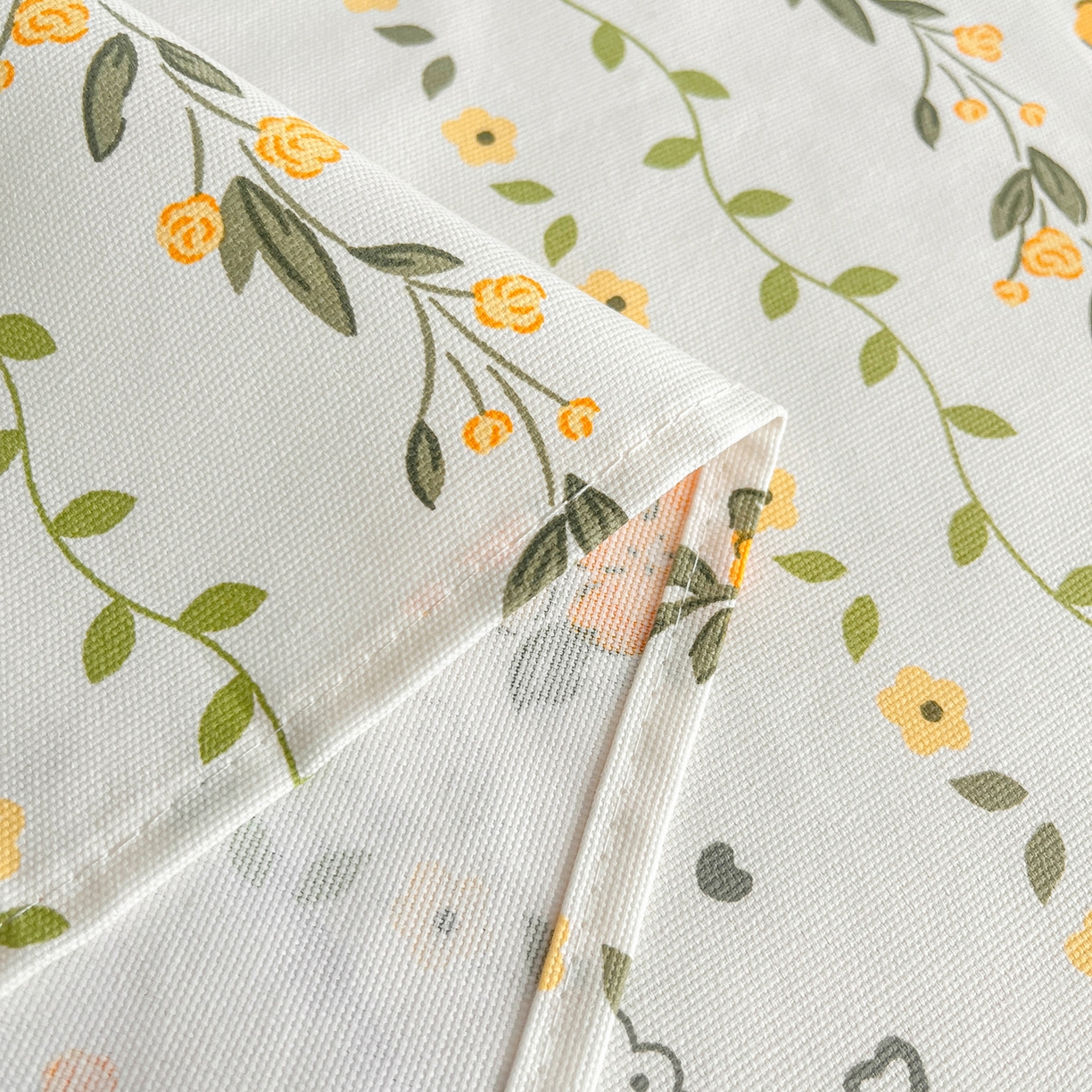 91家纺网 家纺一手货源 找家纺 首爱家纺 2026新款工艺款原棉印花老粗布床单系列花蝶