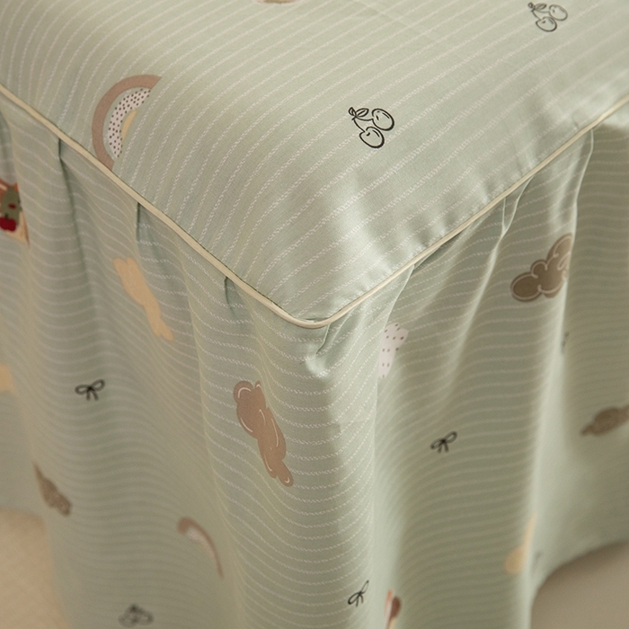 91家纺网 家纺一手货源 找家纺 八十八家纺 2025新款全棉12868系列四件套单品床裙 萌宠乐园