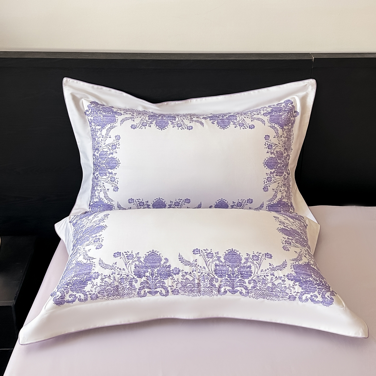 91家纺网 家纺一手货源 找家纺 置顶家纺 2026新款十里蔷薇-亲肤数码印花麻绳边系列 十里蔷薇-香芋紫