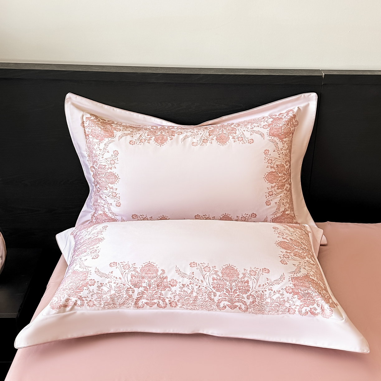 91家纺网 家纺一手货源 找家纺 置顶家纺 2026新款十里蔷薇-亲肤数码印花麻绳边系列 十里蔷薇-玉粉