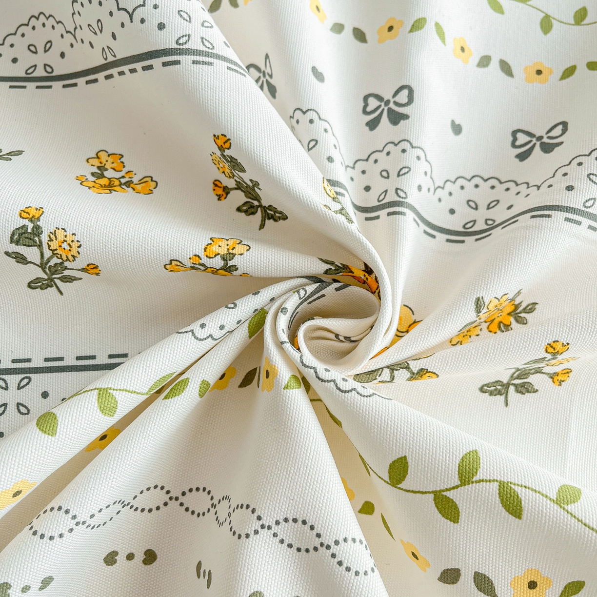 91家纺网 家纺一手货源 找家纺 棉乐町家居 2026新款工艺款原棉印花老粗布床单系列花蝶