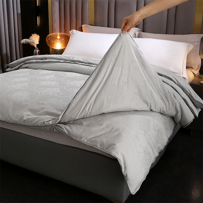 91家纺网 家纺一手货源 找家纺 （总）犇牛仓储供应链 2026新款全棉提花蚕丝蛋白拉链二合一子母被被子被芯