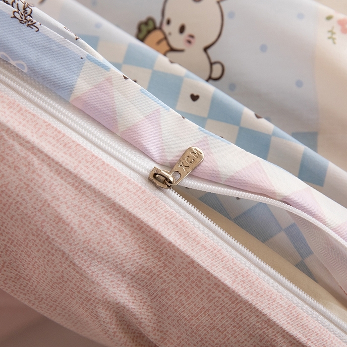 91家纺网 家纺一手货源 找家纺 八十八家纺 2025新款全棉12868系列单品被套 花点小兔