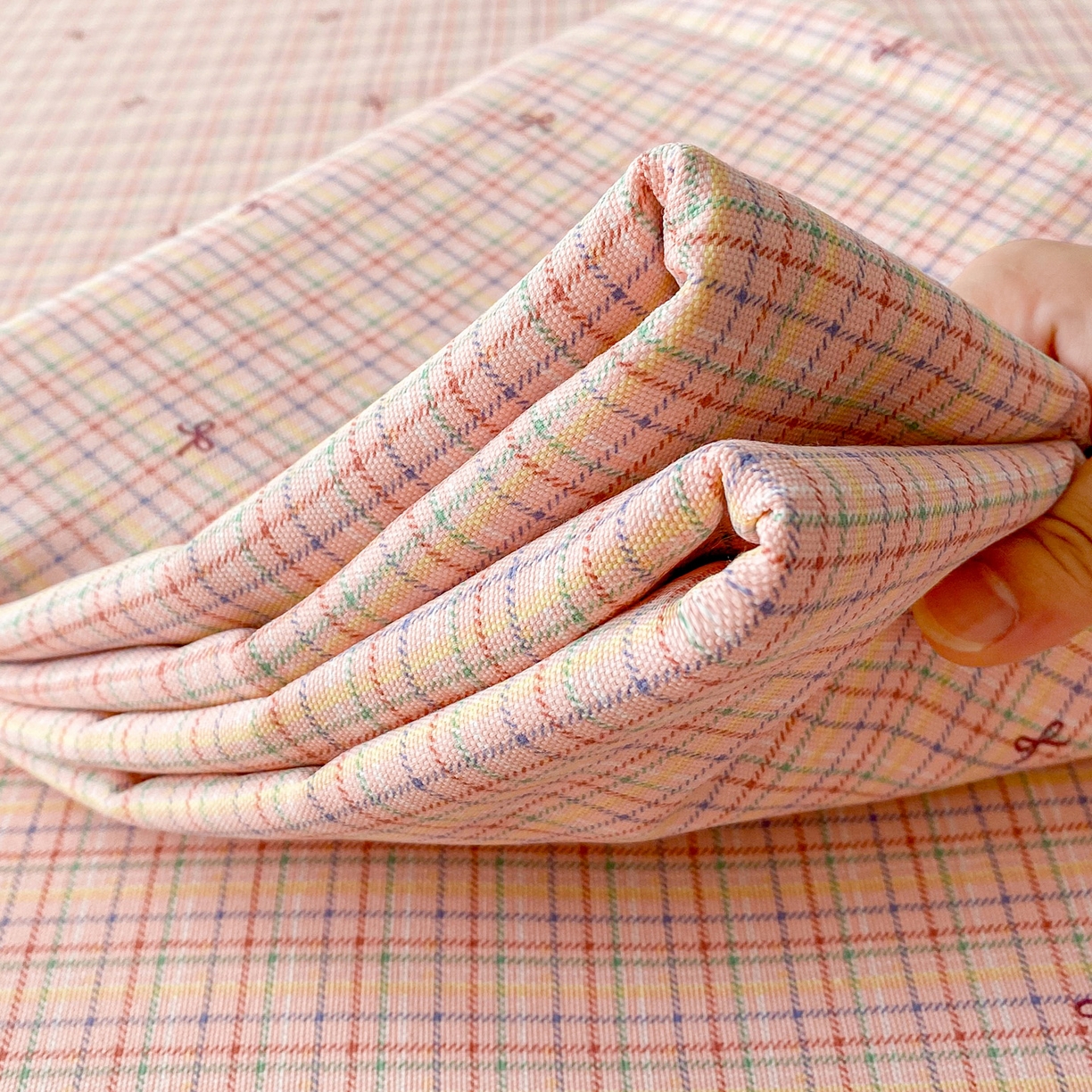 91家纺网 家纺一手货源 找家纺 金泰莱 2026新款工艺款原棉印花老粗布床单系列彩蝶