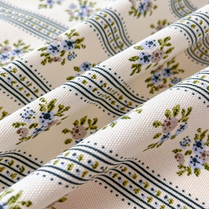 91家纺网 家纺一手货源 找家纺 金泰莱 2026新款工艺款原棉印花老粗布床单系列蓝心