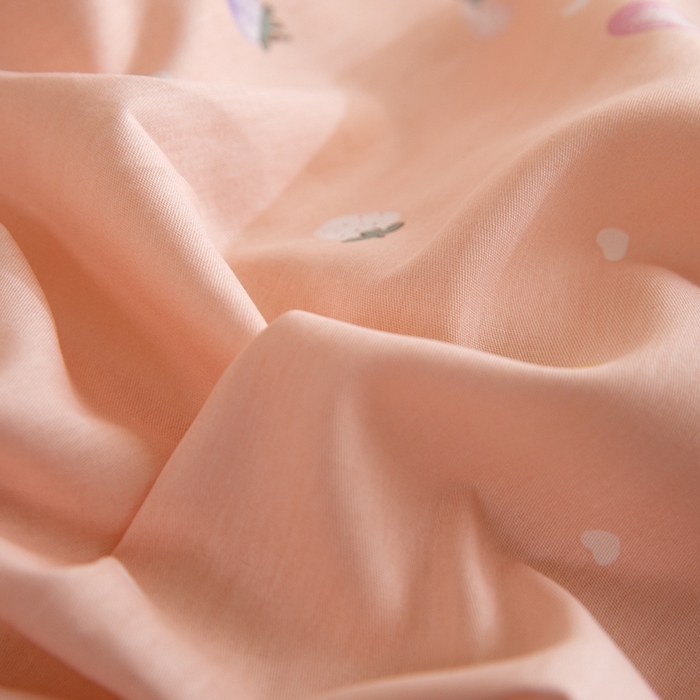 91家纺网 家纺一手货源 找家纺 八十八家纺 2025新款全棉12868系列单品被套 奶油草莓