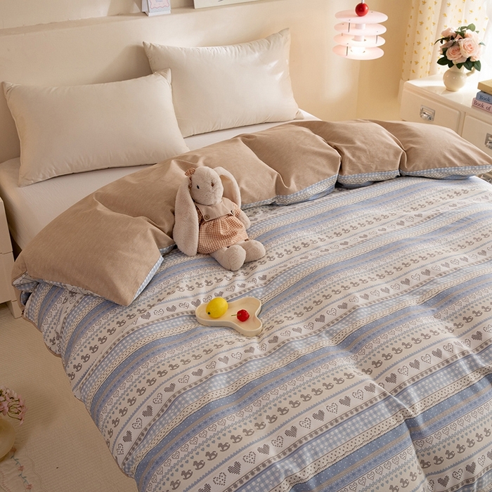 八十八家纺 2025新款全棉12868系列单品被套 心软曲奇