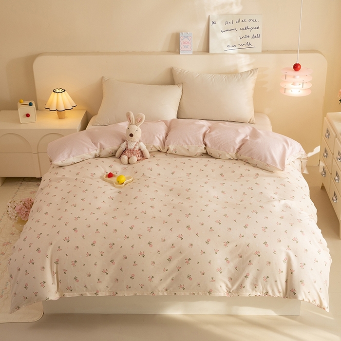 91家纺网 家纺一手货源 找家纺 八十八家纺 2025新款全棉12868系列单品被套 语末花开